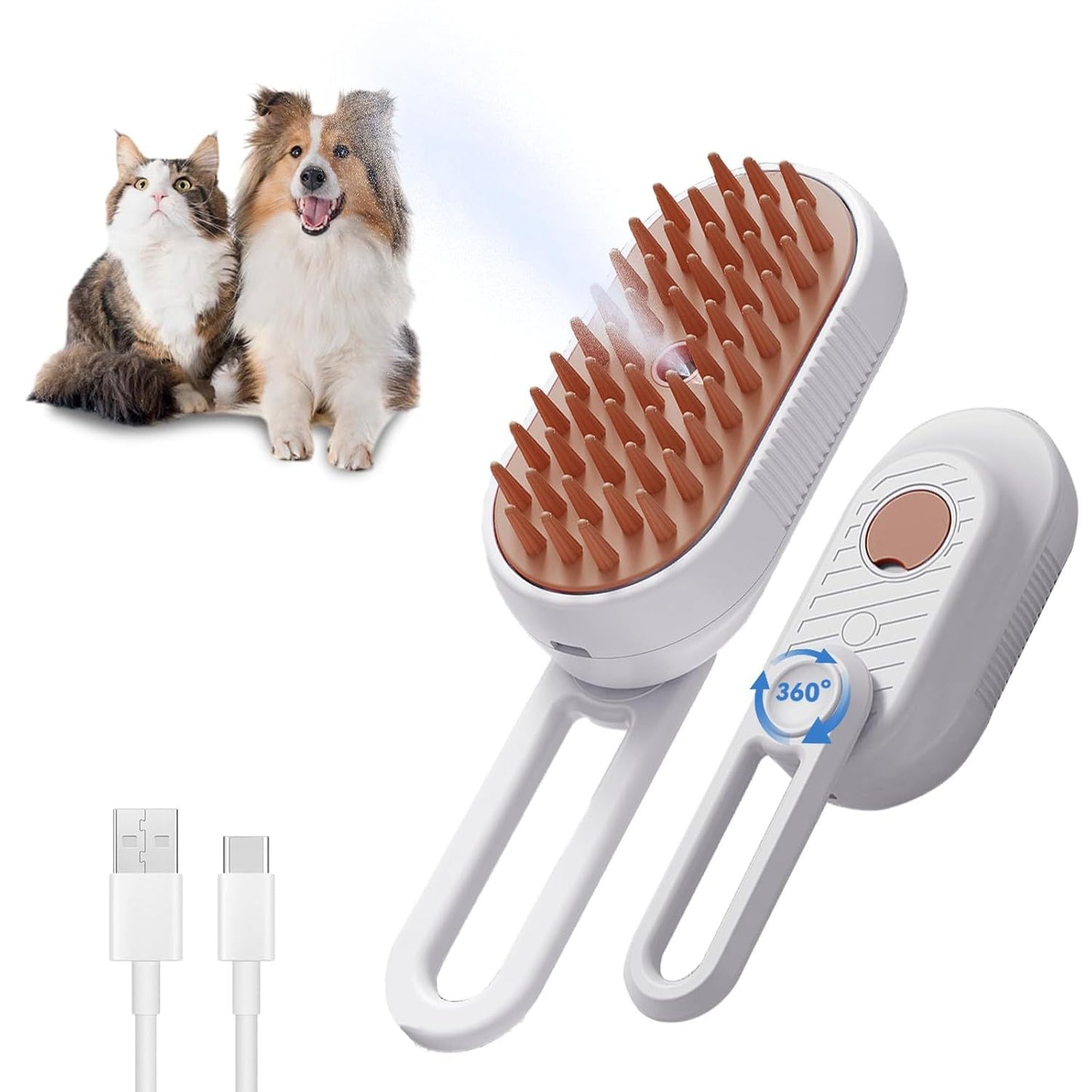 Deshedding Steam Brush